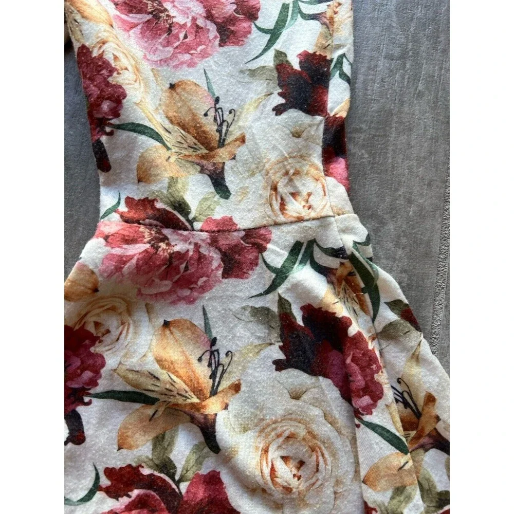 Los Angeles Boutique Flare Bell Bottom Floral Pants & Headband Outfit Set 3T